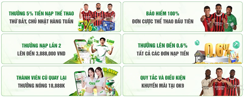 Chương Trình Khuyến Mãi OK9 Mới Nhất Trong Năm 2026 2 Khuyến Mãi Sự Kiện Đặc Biệt & Game Độc Quyền OK9